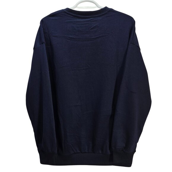 NWOT | Navy Blue Mama  Graphic Print Crew Neck Fleece Oversized Sweatshirt Small - Picture 2 of 5